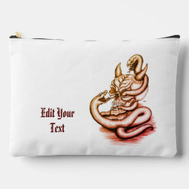 Bolsito Accesorio Grande Calavera - Cabeza malvada con serpiente