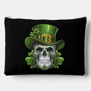 Bolsito Accesorio Grande Calavera Día de San Patricio Trébol