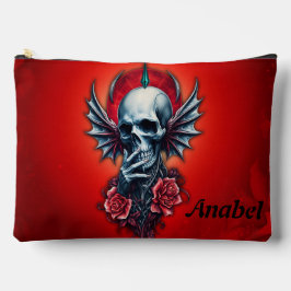 Bolsito Accesorio Grande Calavera impresionante y realista con alas