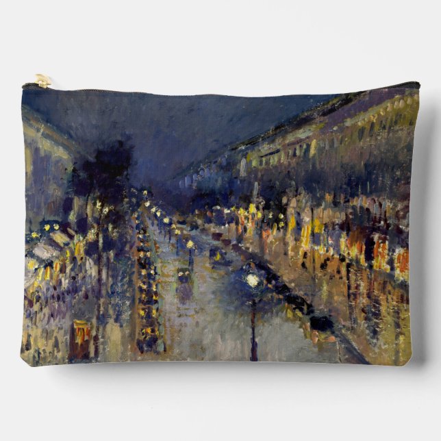 Bolsito Accesorio Grande Camille Pissarro - Boulevard Montmartre de noche (Anverso)