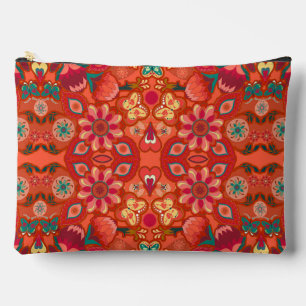 Bolsito Accesorio Grande Campos de fresa Retro Paisley