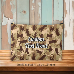 Bolsito Accesorio Grande Camuflaje del desierto de los gatos