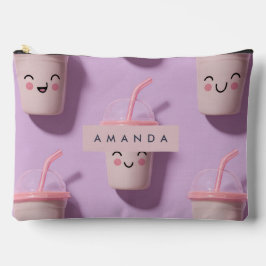 Bolsito Accesorio Grande Caras personalizadas de la Copa Smoothie de Kawaii