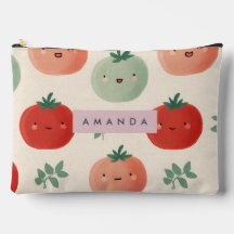 Caras personalizadas de tomate Kawaii Pastel