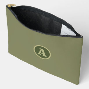 Bolsito Accesorio Grande Carta Personalizada Moderna Del Ejército Verde.
