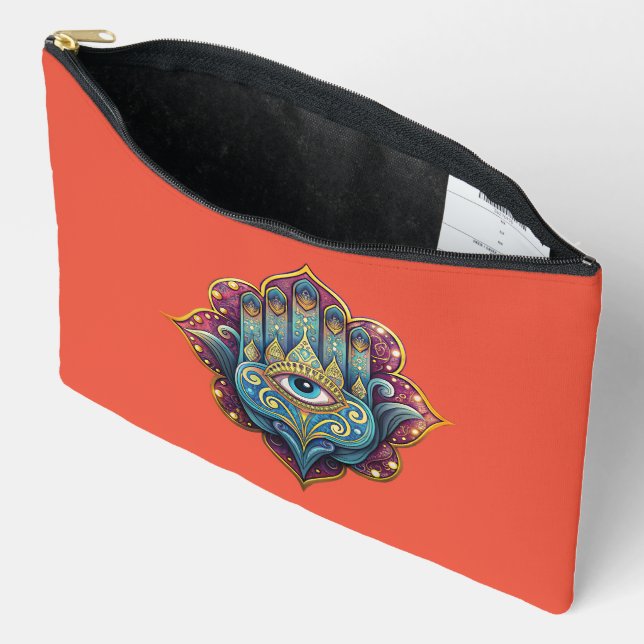 Bolsito Accesorio Grande Celestial Hamsa  (Abierto)