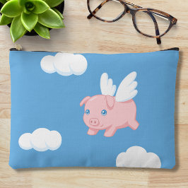 Bolsito Accesorio Grande Cerdo Volador - Cerdito Adorable con Alas