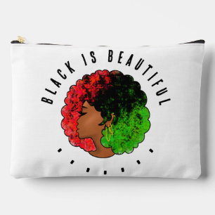 Bolsito Accesorio Grande Chica negra panafricana mujer orgullo afro verde r