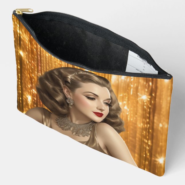 Bolsito Accesorio Grande Chicas Retro Glam (Ingrid) (Abierto)