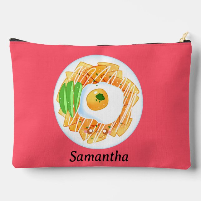 Bolsito Accesorio Grande Chilaquiles Rojos (Reverso )