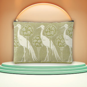 Bolsito Accesorio Grande Cigüeña Art Nouveau Inspirada en la Naturaleza