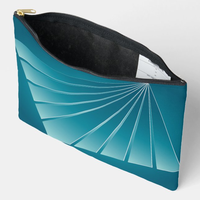 Bolsito Accesorio Grande Cintas turquesas (Abierto)