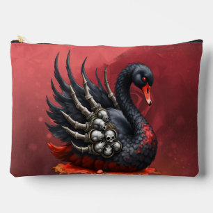 Bolsito Accesorio Grande Cisne oscuro de huesos: elegancia gótica