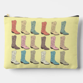 Bolsito Accesorio Grande CISV Austin Cowboy Boots Toiletry/Accesory Pouch