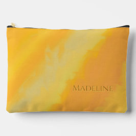 Bolsito Accesorio Grande Citrus Sunny Orange Watercolor