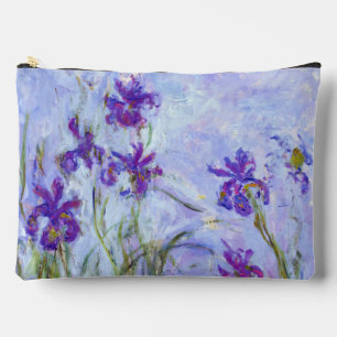 Bolsito Accesorio Grande Claude Monet - Lilac Irises / Iris Mauves