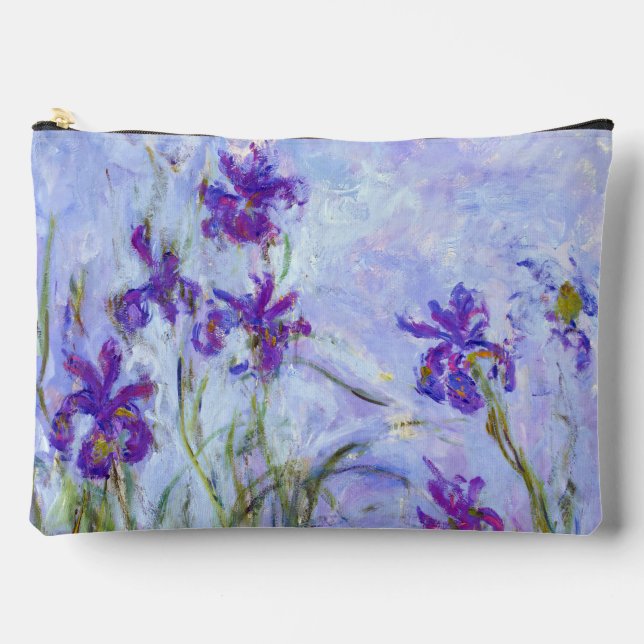 Bolsito Accesorio Grande Claude Monet - Lilac Irises / Iris Mauves (Anverso)