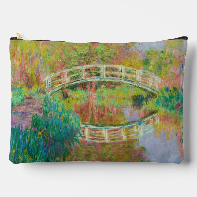 Bolsito Accesorio Grande Claude Monet - Puente de futbol japonés, Giverny (Anverso)