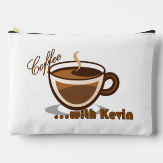 Bolsito Accesorio Grande Coffee with Kevin Print Cut Sew Bag