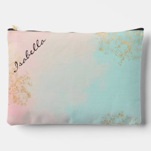 Bolsito Accesorio Grande Colección de lujo moderna en rosa suave menta con