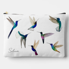 Bolsito Accesorio Grande Colibríes tropicales personalizados