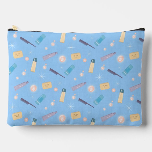 Bolsito Accesorio Grande Collage de artículos de aseo ritual para el baño d (Anverso)