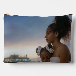 Bolsito Accesorio Grande Collage de fotos familiar 2 foto doble cara