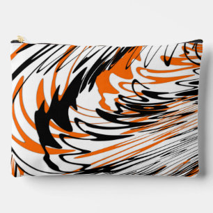 Bolsito Accesorio Grande Colores bengalíes Naranja y líneas negras