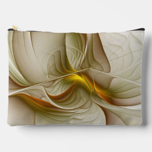 Bolsito Accesorio Grande Colores de metales preciosos, arte fractal abstrac
