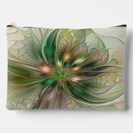 Bolsito Accesorio Grande Colorful Fantasy Modern Abstract Fractal Flower
