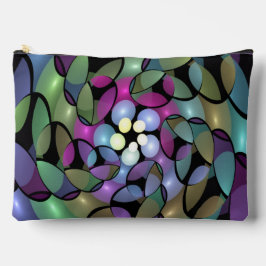 Bolsito Accesorio Grande Colorful Movements Abstract Trippy Fractal Art