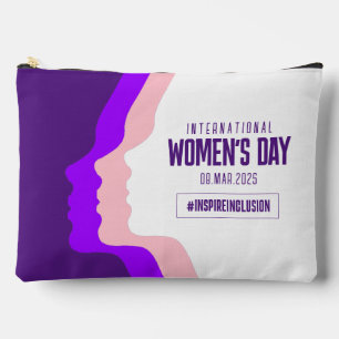 Bolsito Accesorio Grande Coloridas caras Día Internacional de la Mujer 8 de