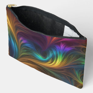 Bolsito Accesorio Grande Colorido Arcoiris Swirl
