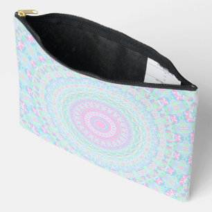 Bolsito Accesorio Grande Colorido Pastel Trippy Groovy Retro Hippie Mandala