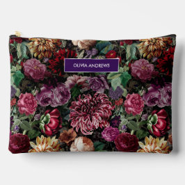 Bolsito Accesorio Grande Colorido vintage Floral monogramado