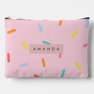 Bolsito Accesorio Grande Confeti Personalizado de Sprinkles Rosa Pastel