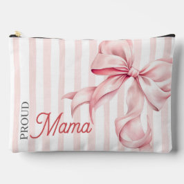 Bolsito Accesorio Grande Coqueta Mamá Orgullosa con Lazo Rosa