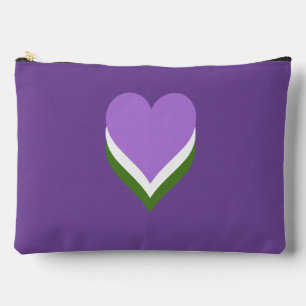 Bolsito Accesorio Grande Corazones de orgullo genderqueer