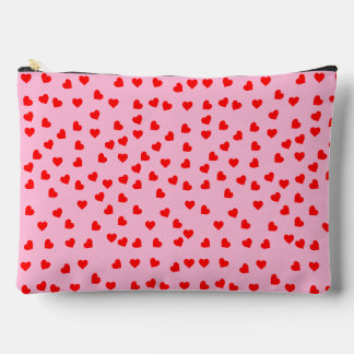 Bolsito Accesorio Grande Corazones rojos juguetones Pastel Pink