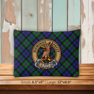 Bolsito Accesorio Grande Crest de Clan Baird sobre Tartán