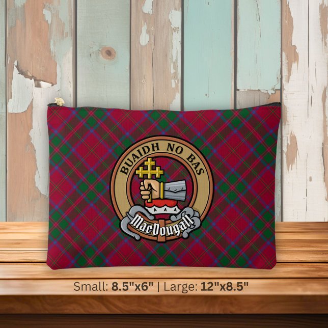 Bolsito Accesorio Grande Crest de Clan MacDougall sobre Tartán (Subido por el creador)