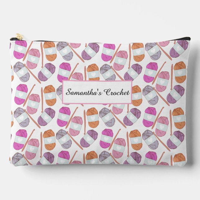 Bolsito Accesorio Grande Crochet Craft Yarn (Anverso)