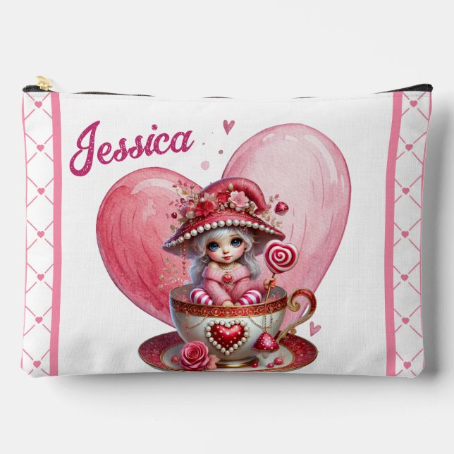 Bolsito Accesorio Grande Cuadros De Tacup (Anverso)