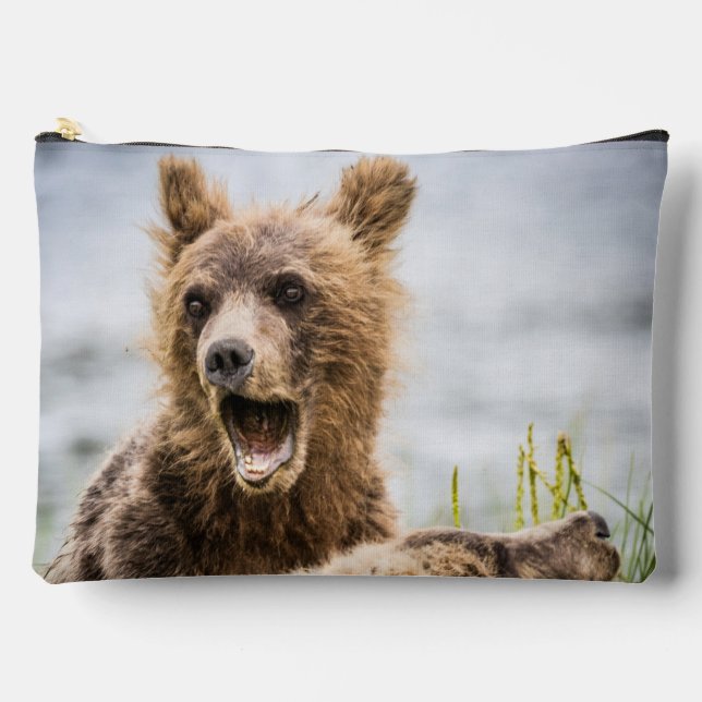 Bolsito Accesorio Grande Cubos Grizzly Buscando Su Mamá (Anverso)