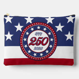 Bolsito Accesorio Grande Cumpleaños 250 de América con bandera de EE. UU.
