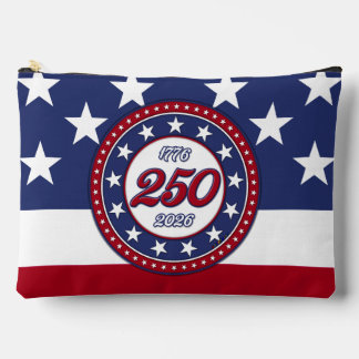 Bolsito Accesorio Grande Cumpleaños 250 de América con bandera de EE. UU.