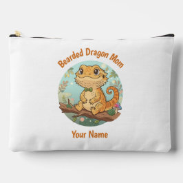 Bolsito Accesorio Grande Custom Bearded Dragon Mom Accessory Pouch