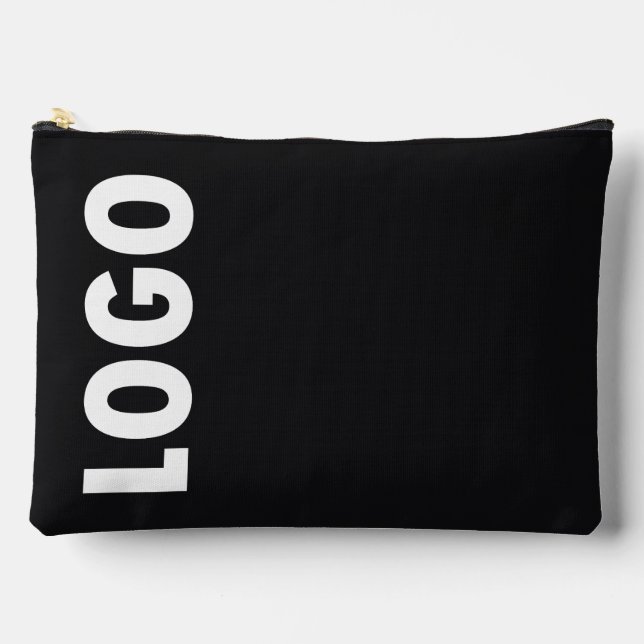 Bolsito Accesorio Grande Custom Business Logo on Black  (Anverso)