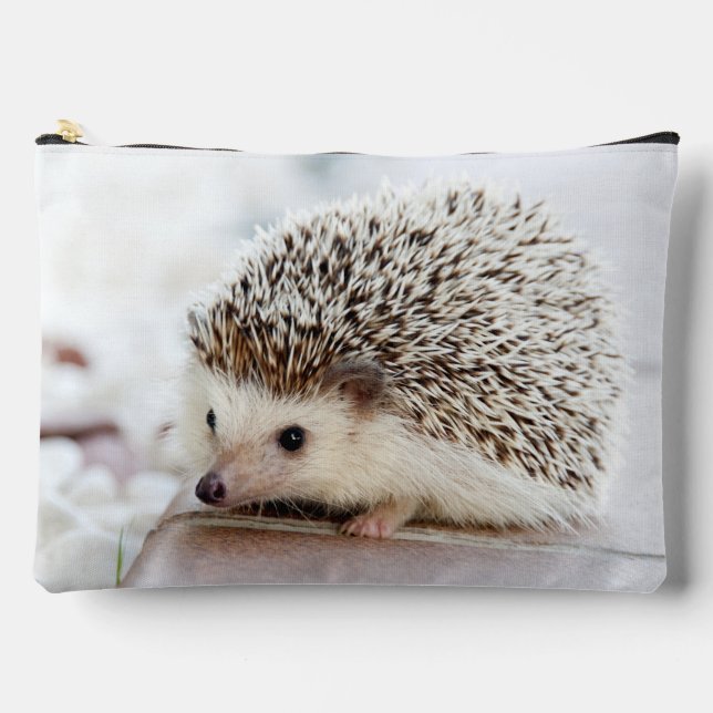 Bolsito Accesorio Grande Cute Baby Hedgehog Photo (Anverso)