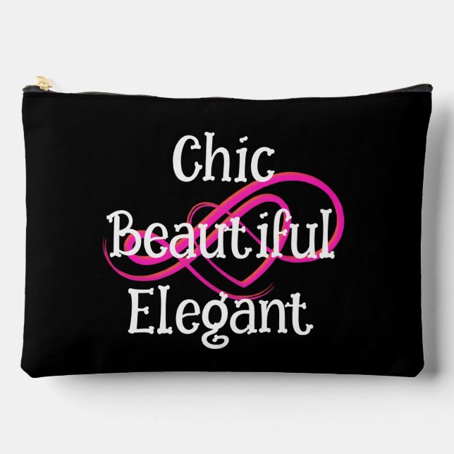 Bolsito Accesorio Grande Cute, Beautiful, Elegant Large (Anverso)